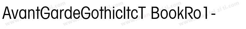 AvantGardeGothicItcT BookRo1字体转换